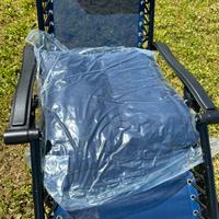 Sedie sdraio con cuscino nuove