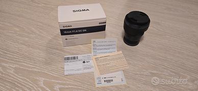 Sigma 16 F/1.4 Sony