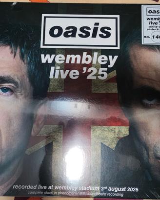 Oasis Wembley Live 2025 3LP Box Set White Vinyl