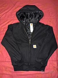 Giubbotto Carhartt nero con cappuccio – S-L-XL