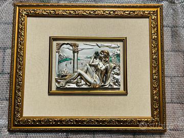 Quadro tridimensionale in lamina d’argento