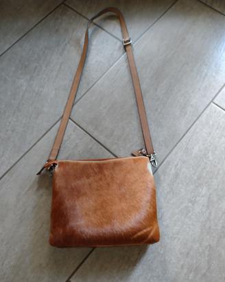borsa in vera pelle e cavallino 
