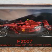 Ferrari F2007 K.Raikkonen Hot Wheels  Elite 1 43