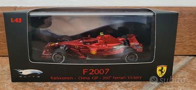 Ferrari F2007 K.Raikkonen Hot Wheels  Elite 1 43