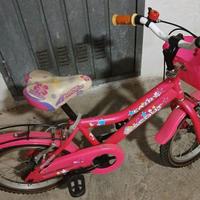 BICI BAMBINO FUXIA CON ACCESSORI