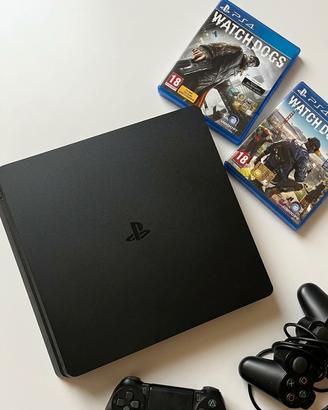 PlayStation 4 Slim + controller + 2 giochi