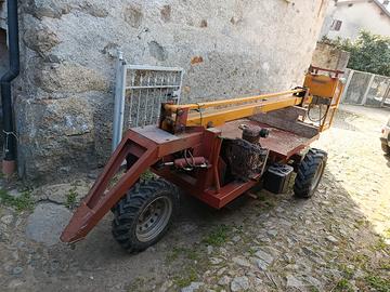 muletto trazionato per potatura