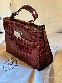 borsa nuova in coccodrillo rasato originale Prada