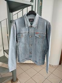 giacca in jeans taglia L vintage azzurra