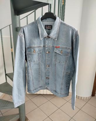 giacca in jeans taglia L vintage azzurra