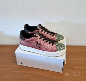 Sneakers Ragazza Platform, verde rosa nero,40