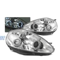 FARI OCCHI ANGEL FIAT GRANDE PUNTO 05-08 CROMATI