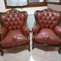 Divano e 2 poltrone in stile barocco