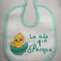 Bavaglino pulcino Prima pasqua 