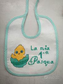 Bavaglino pulcino Prima pasqua 