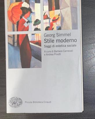Georg Simmel "Stile moderno"