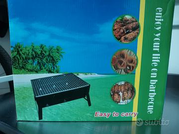 Barbecue Portatile a Carbone con Maniglia – Grill 