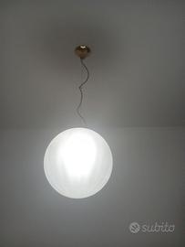 Lampadario sfera vetro