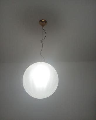 Lampadario sfera vetro
