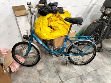 bici Azzurra graziella pieghevole 