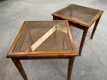 Tavolini in bambù.