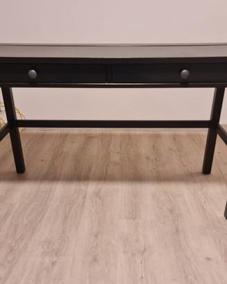 Scrivania nera Hemnes con 2 cassetti, 120 x 47