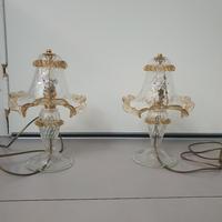 coppia di applique in vetro di murano 