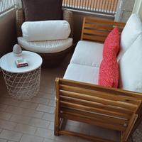 Poltrona intrecciata  da giardino