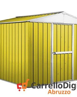 Box deposito porta attrezzi lamiera 276x260 giallo