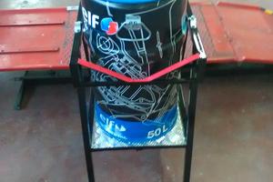 fusto carburante con carrello 