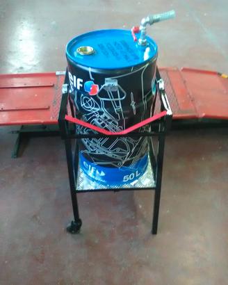 fusto carburante con carrello 