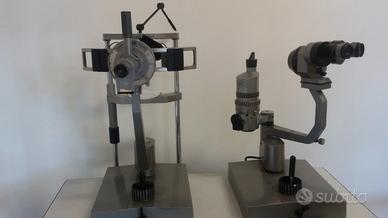 Lampada a fessura e oftalmometro