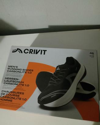 scarpe running con piastra carbonio