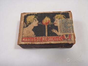 G. De Medici e C. fiammiferi antivento Vintage