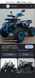 Quad NCX Angry Explorer 125cc ruote 8 nuove