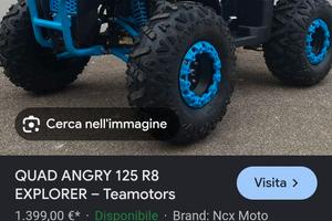 Quad NCX Angry Explorer 125cc ruote 8 nuove