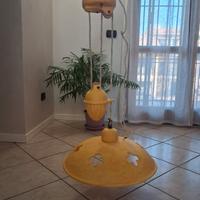 lampadario con carrucola 