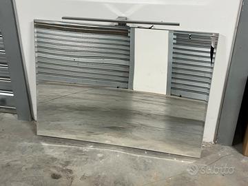 Specchiera bagno 100x70 con applique