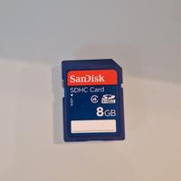 Scheda SD SanDisk 8GB SDHC 