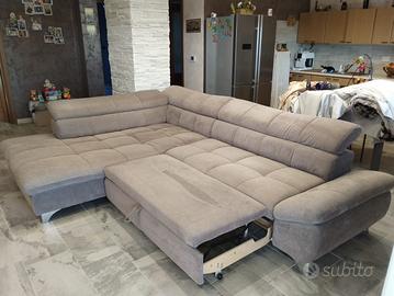 Divano ad angolo con chaise longue