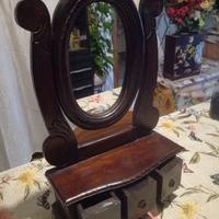 Portagioie in legno con specchio