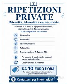 Ripetizioni Informatica e Matematica