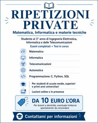 Ripetizioni Informatica e Matematica
