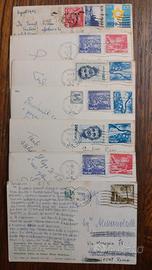 cartoline con francobolli da Israele