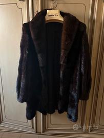 Cappotto vintage vera pelliccia visone