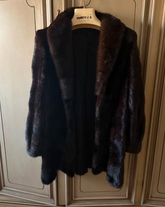 Cappotto vintage vera pelliccia visone