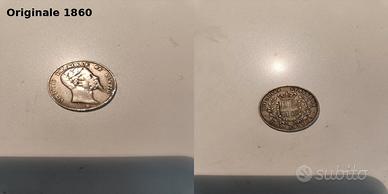 Moneta 2 Lire 1860 Vittorio Emanuele II – Firenze 