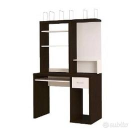 scrivania con libreria Ikea mikael