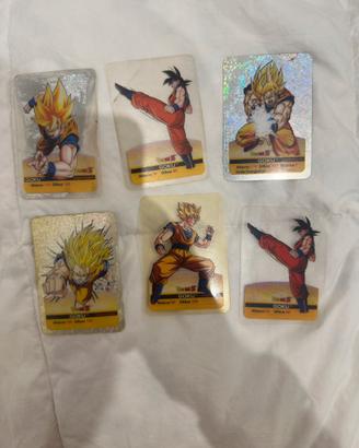 Lotto 6 Lamincards Dragon Ball Z Goku