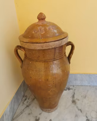 Giara con coperchio (fine 1800) per alimenti